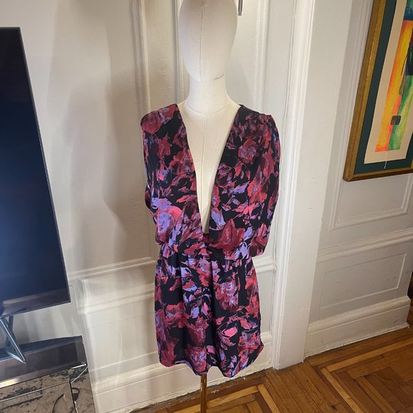 Eight Sixty Revolve Crossfront Dress Fuschia Black and Orchid - Picture 3 of 9